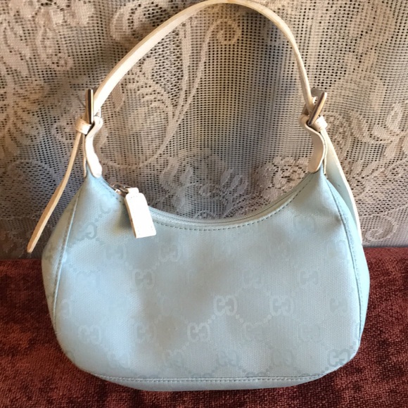 Vintage Blue Monogram Bag - Picture 4 of 4
